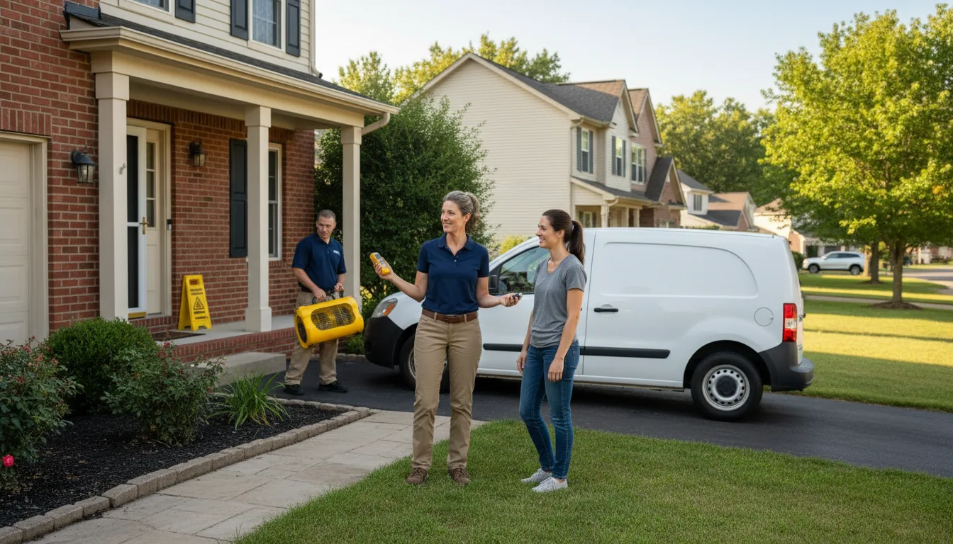 Residential water damage restoration in Murphysboro, IL